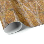 Silberne Birken-Packpapier Geschenkpapier (Rolleneckpunkt)