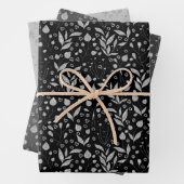 Silberne Blätter Schwarz und Grau (Beispiel)