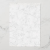 Silberne Blätter Verzierte muslimische Hochzeit au Folieneinladung (Rückseite)