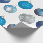 Silberne blaue geschenkpapier (Ecke)