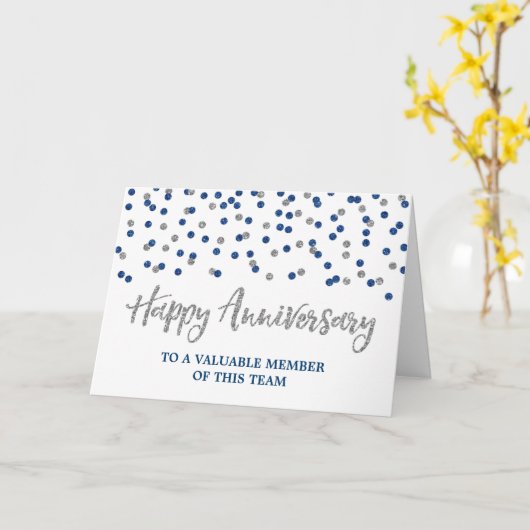 Silberne blaue karte (Gelbe Blume)