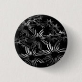 Silberne Blume Button (Vorderseite)