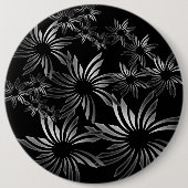 Silberne Blume Button (Vorderseite)