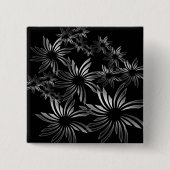 Silberne Blume Button (Vorderseite)