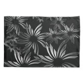 Silberne Blume Kissenbezug (Rückseite)