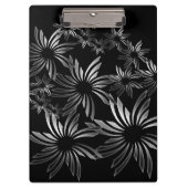 Silberne Blume Klemmbrett (Vorderseite)