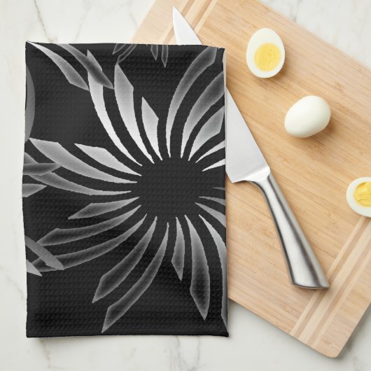 Silberne Blume Küchentuch (Viertel Falte)