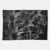 Silberne Blume Küchentuch (Horizontal)