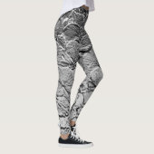 Silberne Blume Leggings (Rechts)