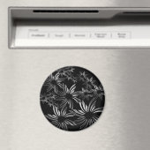 Silberne Blume Magnet (In Situ (Geschirrspüler))