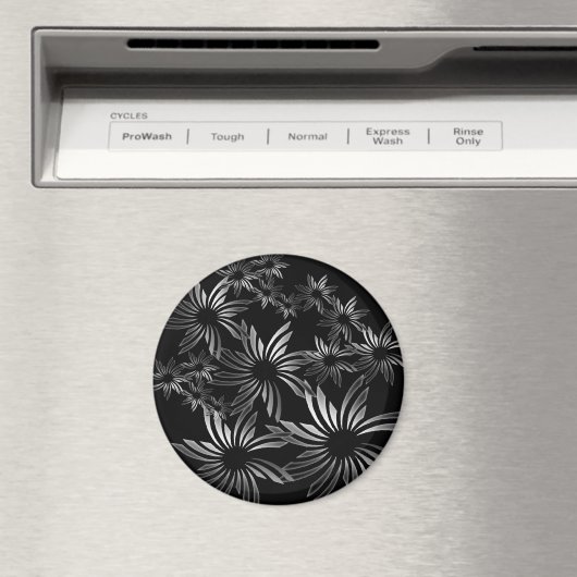 Silberne Blume Magnet (In Situ (Geschirrspüler))