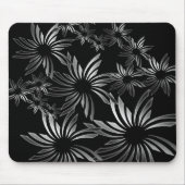 Silberne Blume Mousepad (Vorne)