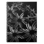 Silberne Blume Notizblock (Vorderseite)