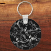 Silberne Blume Schlüsselanhänger (Vorderseite)