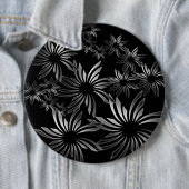 Silberne Blumen Button (Beispiel)