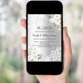 Silberne Blütezeit Einladung