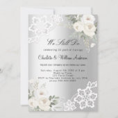 Silberne Blütezeit Einladung (Vorderseite)