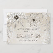 silberne Brautparty-Ratschläge und Well-Wishings-K Einladung (Vorderseite)