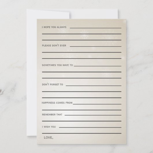 silberne Brautparty-Ratschläge und Well-Wishings-K Einladung (Rückseite)