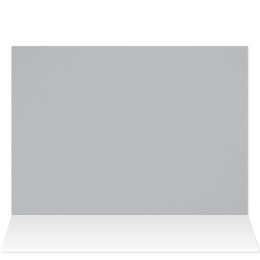 Silberne Buffet-Menü-Zelt-/Tabellen-Karte (Innenansicht Horizontal (Oben))