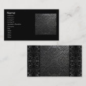 Silberne Chainmail Fliese 196 Visitenkarte (Vorne/Hinten)