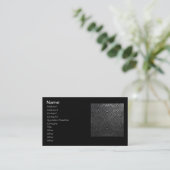 Silberne Chainmail Fliese 196 Visitenkarte (Stehend Vorderseite)
