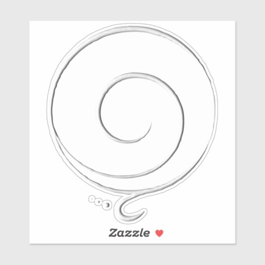 Silberne Dankbarkeit  Aufkleber (Blatt)