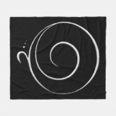 Silberne Dankbarkeit Fleecedecke (Vorderseite (Horizontal))