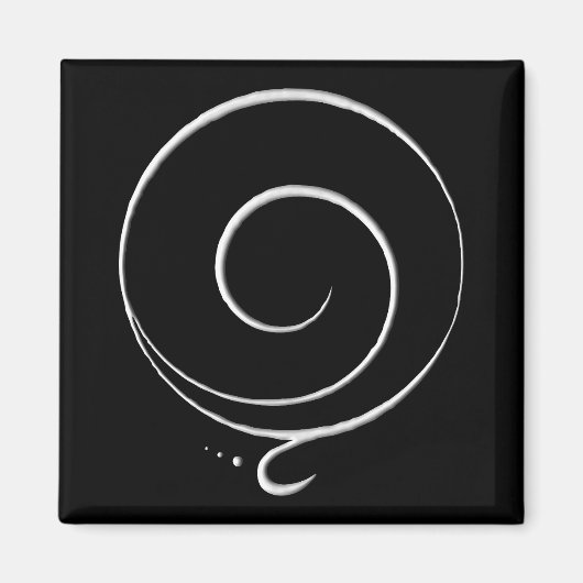 Silberne Dankbarkeit Magnet (Vorne)