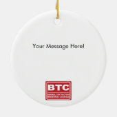 Silberne Disco-Ball-Spiegel-Verzierung Keramik Ornament (Hinten)