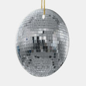 Silberne Disco-Ball-Weihnachtsverzierung Keramik Ornament (Rechts)