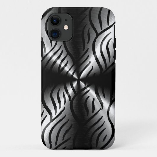 Silberne Edelstahlelemente Case-Mate iPhone Hülle (Rückseite)