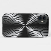 Silberne Edelstahlelemente Case-Mate iPhone Hülle (Rückseite (Horizontal))