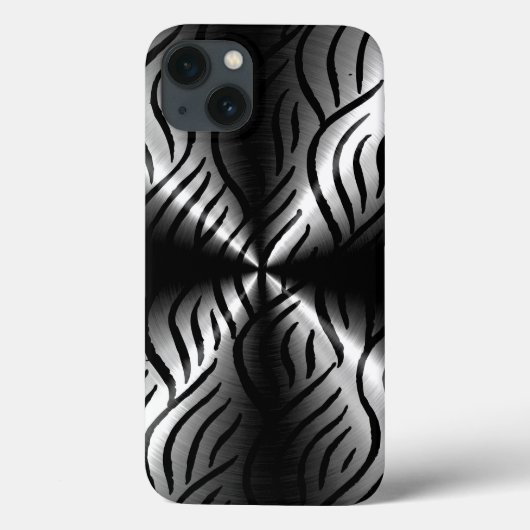 Silberne Edelstahlelemente Case-Mate iPhone Hülle (Rückseite)