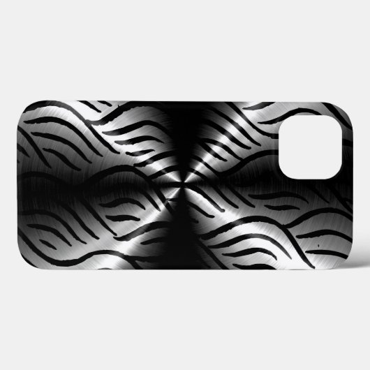 Silberne Edelstahlelemente Case-Mate iPhone Hülle (Rückseite (Horizontal))