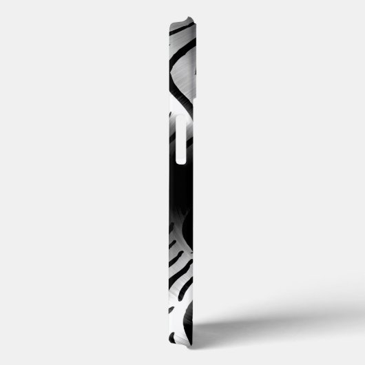 Silberne Edelstahlelemente Case-Mate iPhone Hülle (Rückseite / Rechts)