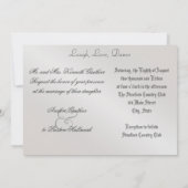 Silberne Einladung (Rückseite)