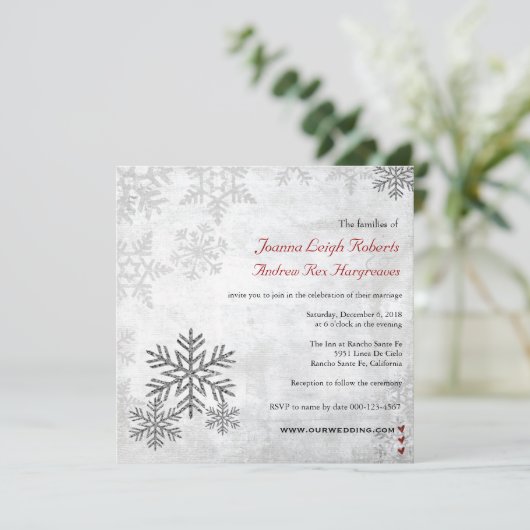 Silberne Einladung (Stehend Vorderseite)