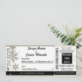 Silberne Einladung (Stehend Vorderseite)