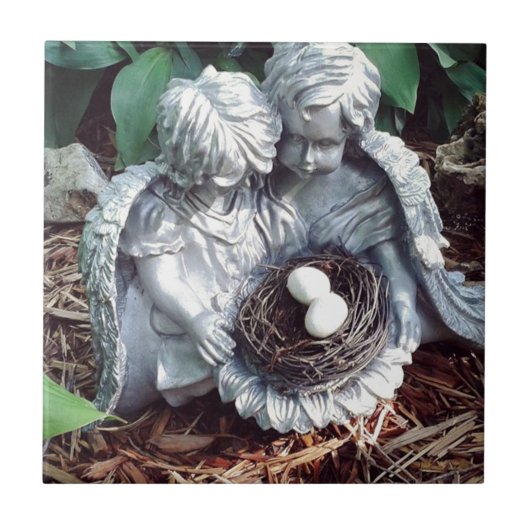 Silberne Engel Fliese (Vorderseite)