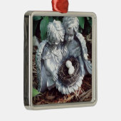 Silberne Engel Ornament Aus Metall (Rechts)