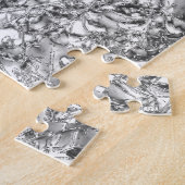 Silberne Folie modern Puzzle (Seite)