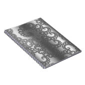 Silberne Fraktal Art Notizblock (Rechte Seite)