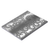 Silberne Fraktal Art Notizblock (Linke Seite)