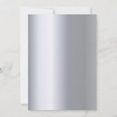 Silberne Geburtstage-Musiknoten Einladung (Rückseite)