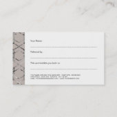 Silberne geometrische Rabatt-Karten Rabattkarte (Rückseite)