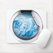 silberne gerahmte Waschmaschine animiert Mousepad (Mit Mouse)