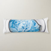 silberne gerahmte Waschmaschine animiert Seitenschläferkissen (Rückseite)