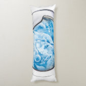 silberne gerahmte Waschmaschine animiert Seitenschläferkissen (Rückseite (Vertikal))