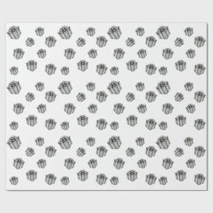 Silberne Geschenkboxen Elegantes Premium-Weihnacht Geschenkpapier